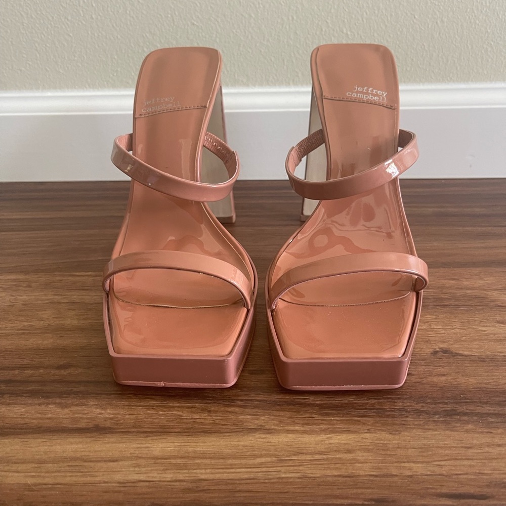Jeffrey Campbell Hustler Heel in Dusty Pink